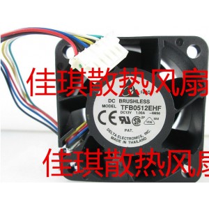 DELTA TFB0512EHF 12V 1.0A 6wires Cooling Fan